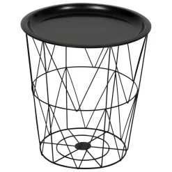 Atmosphera Createur D'interieur Mobilier D'Intérieur | - Table d’appoint "kumi" noir 40x37x37cm