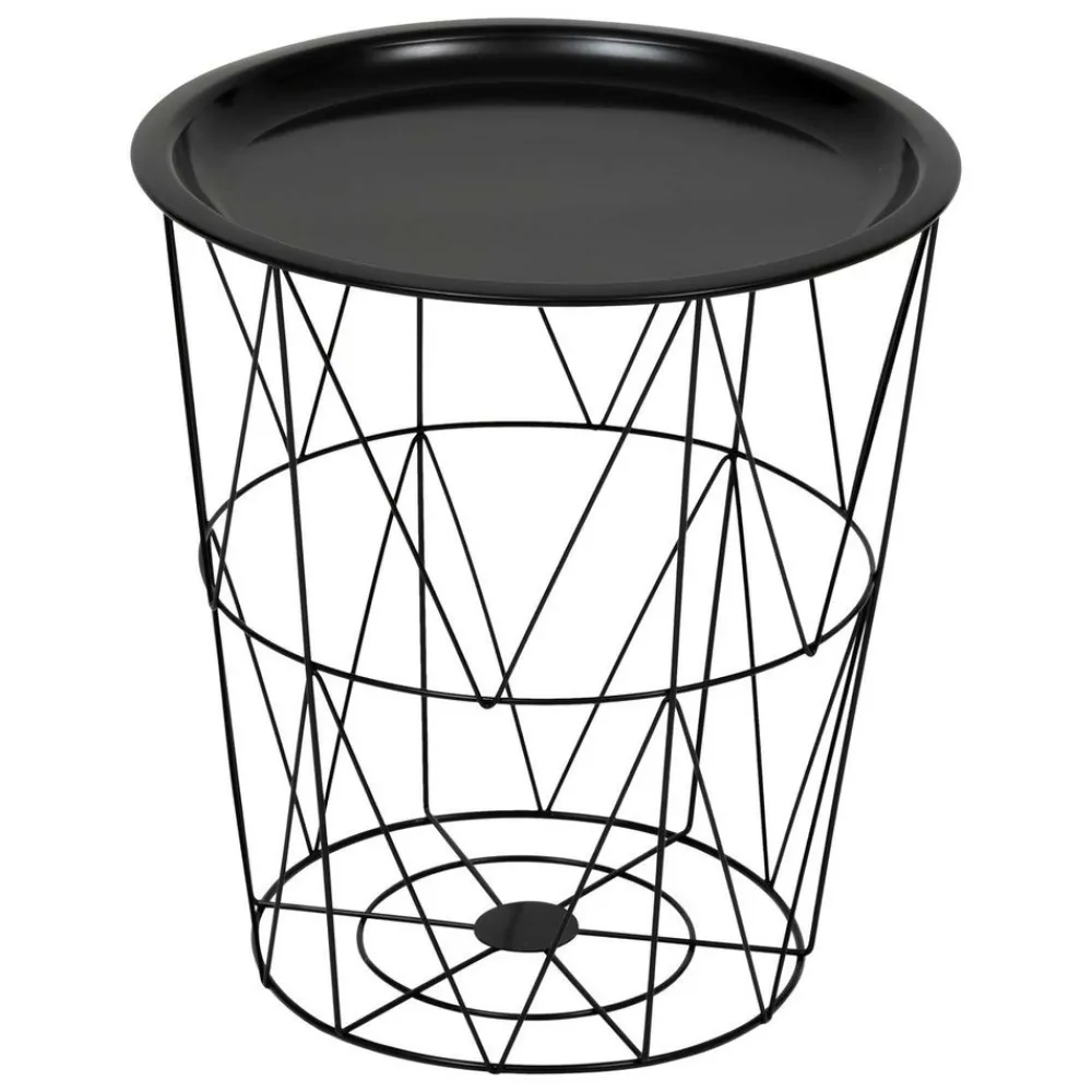 Atmosphera Createur D'interieur Mobilier D'Intérieur | - Table d’appoint "kumi" noir 40x37x37cm