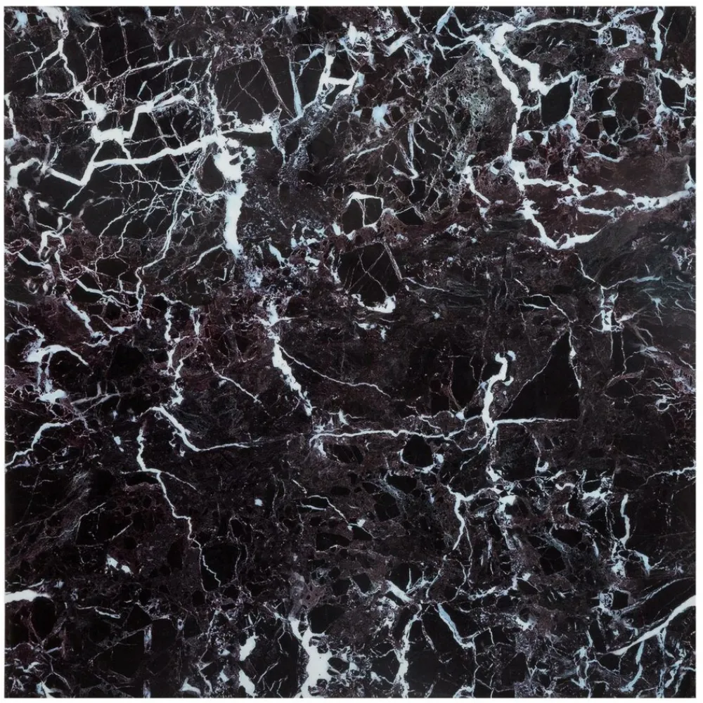 Atmosphera Createur D'interieur - Lot de 2 stickers - carrelage - noir - 30x30 cm Discount