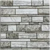 Atmosphera Createur D'interieur - Lot de 2 stickers - carrelage - gris - 30x30 cm Outlet