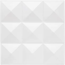 Atmosphera Createur D'interieur - Lot de 6 stickers - carrelage - blanc - 30x30 cm Clearance