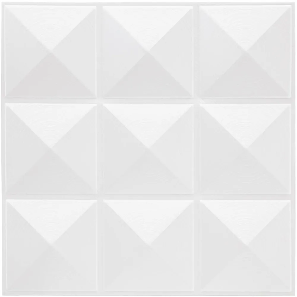 Atmosphera Createur D'interieur - Lot de 6 stickers - carrelage - blanc - 30x30 cm Clearance
