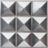 Atmosphera Createur D'interieur - Lot de 6 stickers - carrelage - argent - 30x30 cm Online
