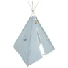Atmosphera Createur D'interieur - Tipi enfant "wapi" - coton et peuplier - bleu Clearance