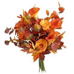 Atmosphera Createur D'interieur - Bouquet d automne artificiel james orange h55cm