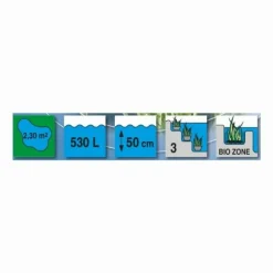 NA Bassin de jardin calmus siv - 530l, 2m15 Sale