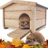 Bb Loisir Cages Et Accessoires | - Abri cabane mangeoire hérisson refuge éxtérieur robuste en bois massif de haute qualité hibernation hiver"323 ruby"