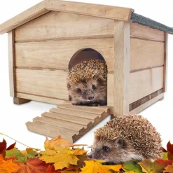 Bb Loisir Cages Et Accessoires | - Abri cabane mangeoire hérisson refuge éxtérieur robuste en bois massif de haute qualité hibernation hiver"323 ruby"