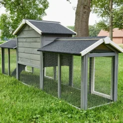 Bb Loisir Poulaillers, Clapiers Et Accessoires | - Cage clapier enclos lapin extérieur en bois haute qualité pour lapins petits animaux- modèle : 085 don camillo 69x54x85,5cm