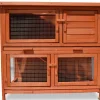Bb Loisir Cages Et Accessoires | - Cage clapier enclos lapin extérieur en bois haute qualité pour lapins petits animaux- modèle : 022 mukkel 104 x 55 x 94 cm