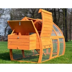 Bb Loisir - Poulailler en bois pour jardin 2/5 poules 172x76x102 cm-modele 126 grande poule Sale