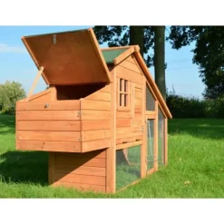 Bb Loisir Poulaillers, Clapiers Et Accessoires | - Poulailler en bois 2/5 poules 190x62x114 cm modele 144 confort