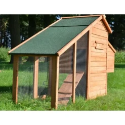 Bb Loisir Poulaillers, Clapiers Et Accessoires | - Poulailler en bois 2/5 poules 190x62x114 cm modele 144 confort