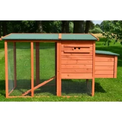 Bb Loisir Poulaillers, Clapiers Et Accessoires | - Poulailler 3/6 poules cage canard 2 perchoir 182x75x103 cm modele 131 xxl