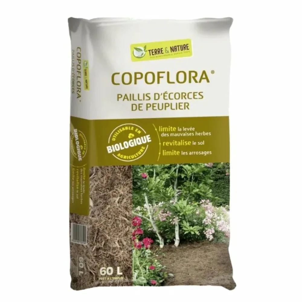 Big Bag Express Terreaux Et Paillage | - Fibres de peuplier, palette de 36 sacs soit ≃ 2.16m3 - livraison standard