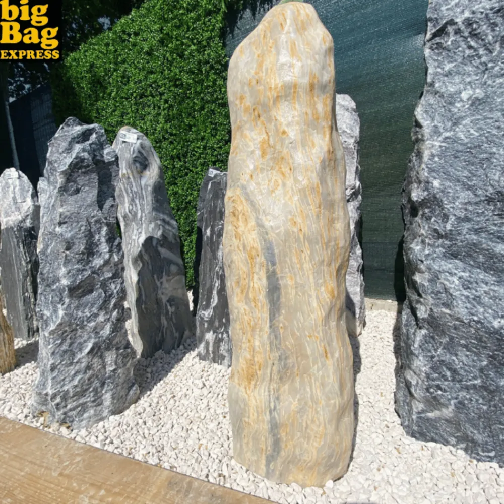 Big Bag Express - Monolithe décoratif de jardin en marbre cream candy prem col 95cm Online