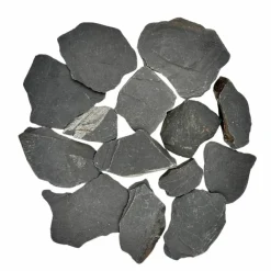 Big Bag Express - Pack 800kg paillage minéral paillettes ardoise noire ø 30/80 mm (32 sacs x 25kg) - livraison standard Discount