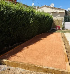 Big Bag Express - Pack +/- 1,5t - 20m² (2 x 750kg) sable stabilisé rose de provence pour terrain de pétanque 0/4 mm - livraison standard Clearance