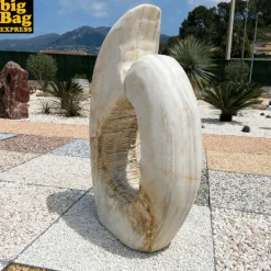 Big Bag Express - Sculpture de jardin en marbre cream candy istanbul 404kg Online
