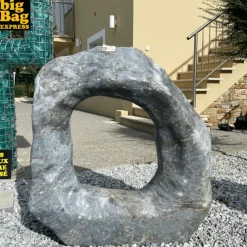 Big Bag Express Objets De Décoration | - Sculpture de jardin en marbre charcoal troya 200kg