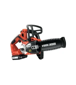 Black+Decker Taille-Haies, Tronçonneuses Et Élagueuses | - Black&decker elagueuse sans fil 20 cm 18v - livrée avec 1 batterie lithium 18v 2ah et chargeur 5ah - gkc1820l20