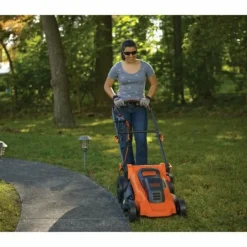 Black+Decker Tondeuses | - Tondeuse a gazon électrique 48cm lm2000-qs - fonction mulching, éjection latérale ou bac de ramassage souple 50l