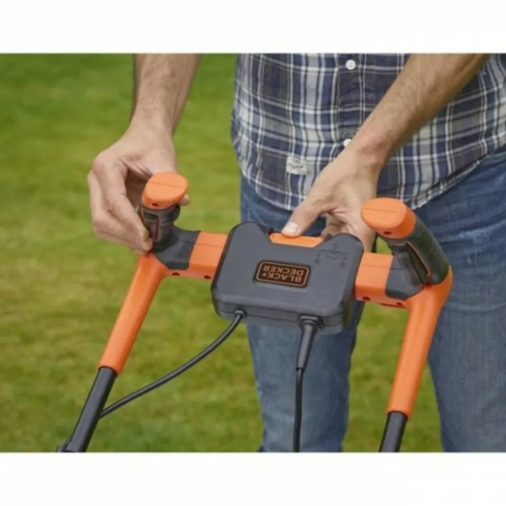 Black+Decker Tondeuses | - Tondeuse a gazon a gazon electrique filaire 1800w bemw481bh-qs 6 hauteurs réglables 20, 30, 40, 50, 60 et 70 mm