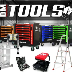 Bm Tools - Échelle télescopique 3,8m en acier inoxydable, charge 150kg pliable extensible unique droite multi-fonction, bricolage Outlet