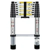 Bm Tools Outils De Jardinage Et Accessoires | - Échelle télescopique 2,6m en acier inoxydable, charge 150kg pliable extensible unique droite multi-fonction, bricolage