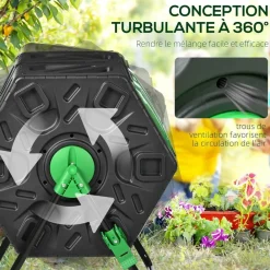 Bm Tools Jardinage Écologique | - Composteur domestique de jardin, bac à compost rotatif 360 de 70l - décomposition rapide des matières organiques pour engrais