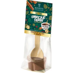 Bovetti Épicerie Gourmande | - Cuillère chocolat chaud - chocolat au lait & cannelle 35g