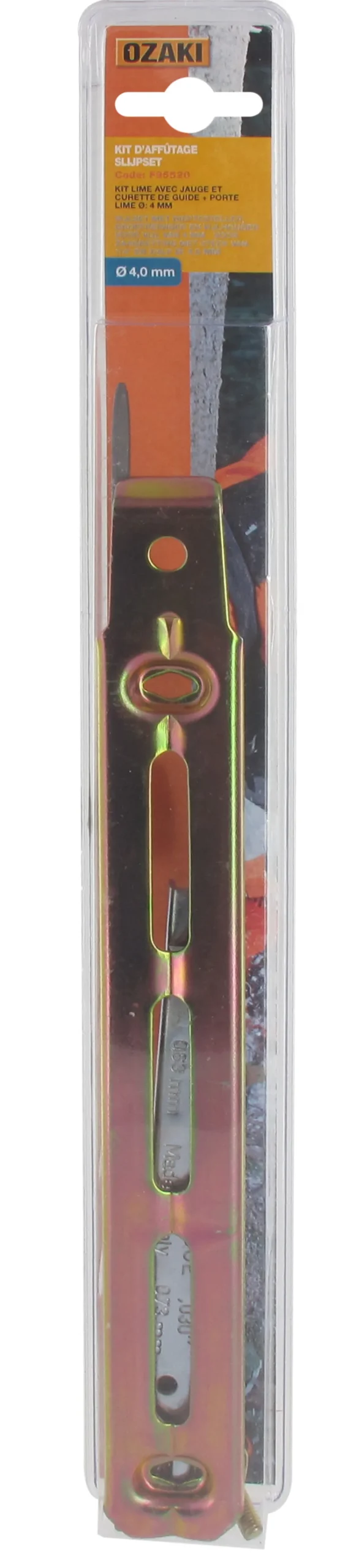 Centrale Brico - Kit d'affûtage avec jauge et curette de guide + porte lime ø: 4mm Best