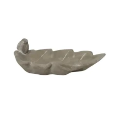 Chemin De Campagne Oiseaux Du Jardin | - Bain d'oiseaux en béton gris 24 x 13 x 8 cm
