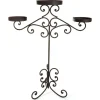 Chemin De Campagne - ~ bougeoir sur pieds 3 bougies métal marron 62 x 87 cm Discount