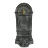 Chemin De Campagne - Fontaine de jardin extérieur en fonte aluminium noire 42 x 32 x 84 cm