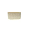 Chemin De Campagne - Jardinière "cannage" béton beige et blanc 26.5 x 15 x 13 cm Hot