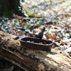 Chemin De Campagne - Mangeoire à oiseaux abreuvoir jardin fonte marron 26cm Best