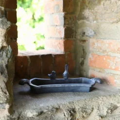 Chemin De Campagne - Mangeoire à oiseaux abreuvoir jardin fonte grise 30cm Online