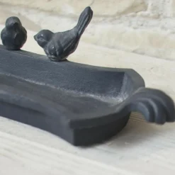 Chemin De Campagne - Mangeoire à oiseaux abreuvoir jardin fonte grise 30cm Online