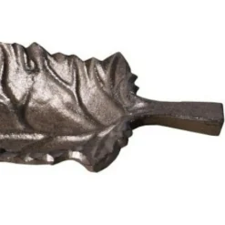Chemin De Campagne Oiseaux Du Jardin | - Mangeoire à oiseaux abreuvoir jardin feuille en fonte marron 26cm