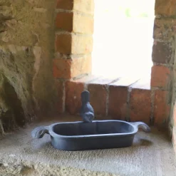 Chemin De Campagne Oiseaux Du Jardin | - Mangeoire à oiseaux abreuvoir jardin fonte grise 26cm