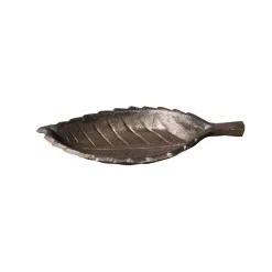 Chemin De Campagne Oiseaux Du Jardin | - Mangeoire à oiseaux feuille abreuvoir jardin en fonte marron 26cm