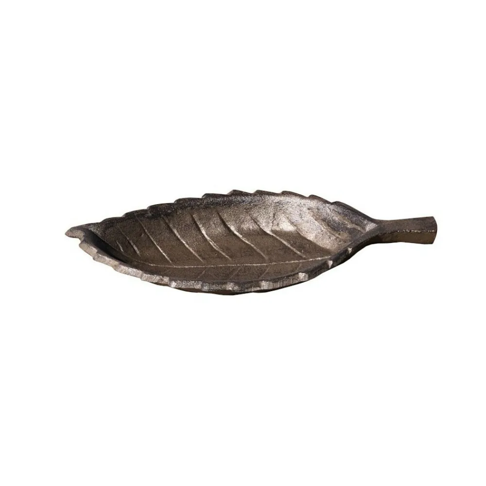 Chemin De Campagne Oiseaux Du Jardin | - Mangeoire à oiseaux feuille abreuvoir jardin en fonte marron 26cm
