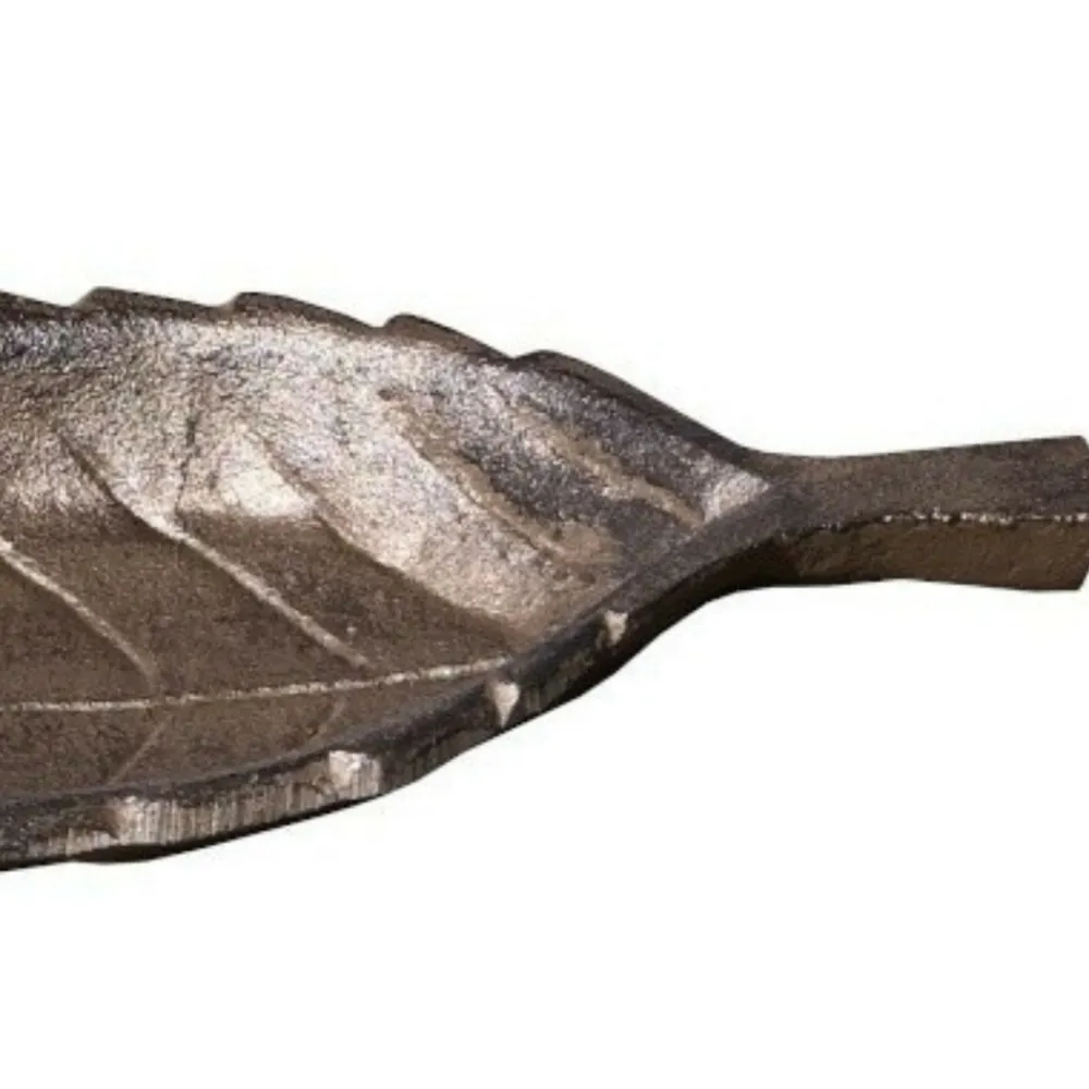 Chemin De Campagne Oiseaux Du Jardin | - Mangeoire à oiseaux feuille abreuvoir jardin en fonte marron 26cm