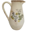 Chemin De Campagne Vases Et Coupes | - Pichet vase en céramique beige 20 x 14 x 25 cm