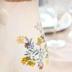 Chemin De Campagne Vases Et Coupes | - Pichet vase en céramique beige 20 x 14 x 25 cm
