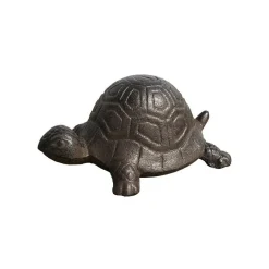 Chemin De Campagne - Tortue cache-clé en fonte marron 11.5 x 7 x 5 cm Discount