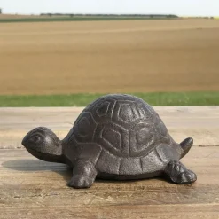 Chemin De Campagne - Tortue cache-clé en fonte marron 11.5 x 7 x 5 cm Discount