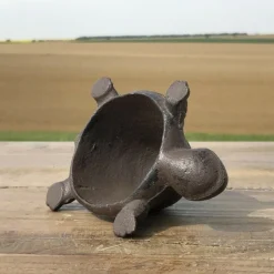 Chemin De Campagne - Tortue cache-clé en fonte marron 11.5 x 7 x 5 cm Discount