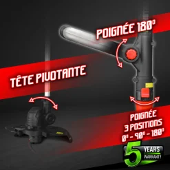 Constructor Coupe-Bordures Et Débroussailleuses | - Coupe bordures 20v max sans batterie - manche téléscopique -